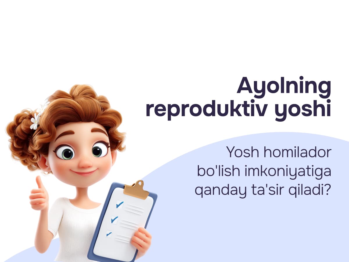 Reproduktiv yosh va tuxumdon zaxirasi: Kechki onalik haqida nimalarni bilish kerak